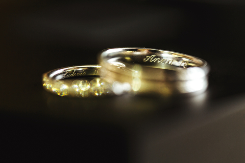 engraved rings