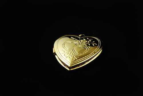 engraved locket